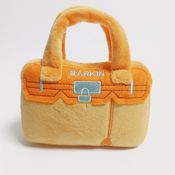 HAUTE DIGGITY DOG ORANGE BARKIN BAG DOG TOY NWT - Picture 2 of 9